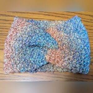 Multicolor Knit Headband. Acrylic Knit. New.